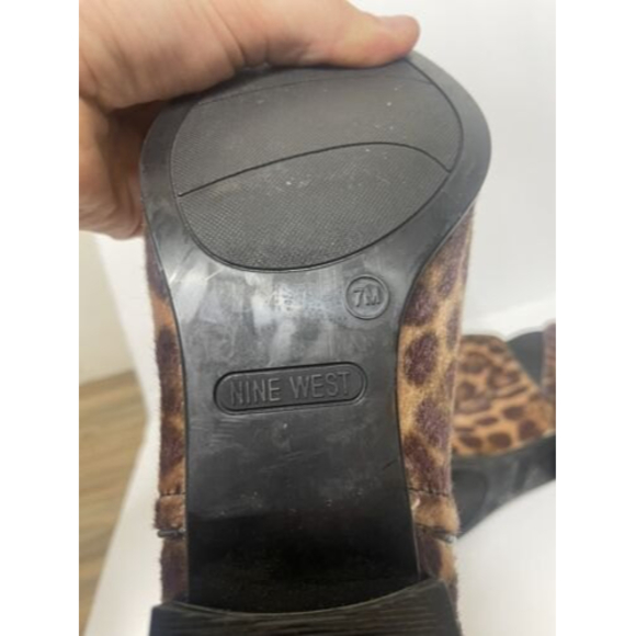 Nine West Women's Size 7M Ankle Boots Cheetah / Leopard - Picture 4 of 8
